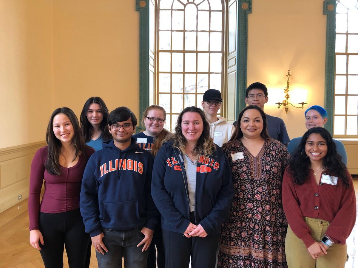 Staff and students with the mentor program celebrate the end of Fall 2022 semester.